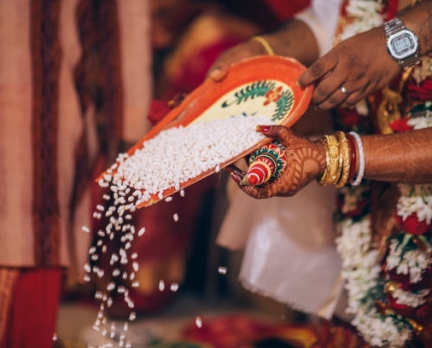 Bengali wedding ritual hindu wedding stock photo